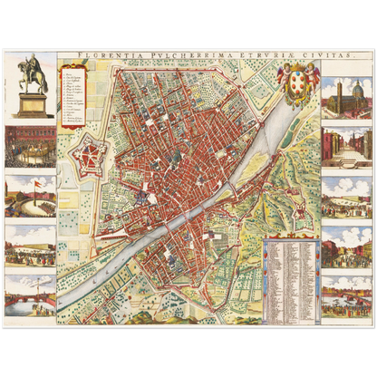 Historical city map  Test product horizontal 3 sizes