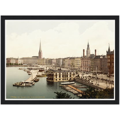 Historische Ansicht Hamburg Jungfernstieg um 1895