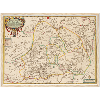 Historical city map  Test product horizontal 3 sizes