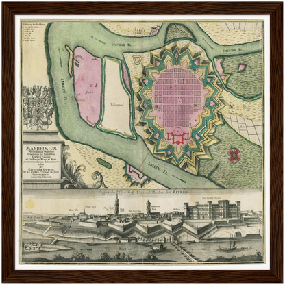 Historical city map  Test product horizontal 3 sizes