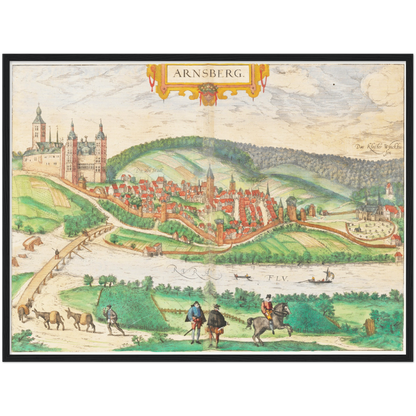 Historical city map  Test product horizontal 3 sizes