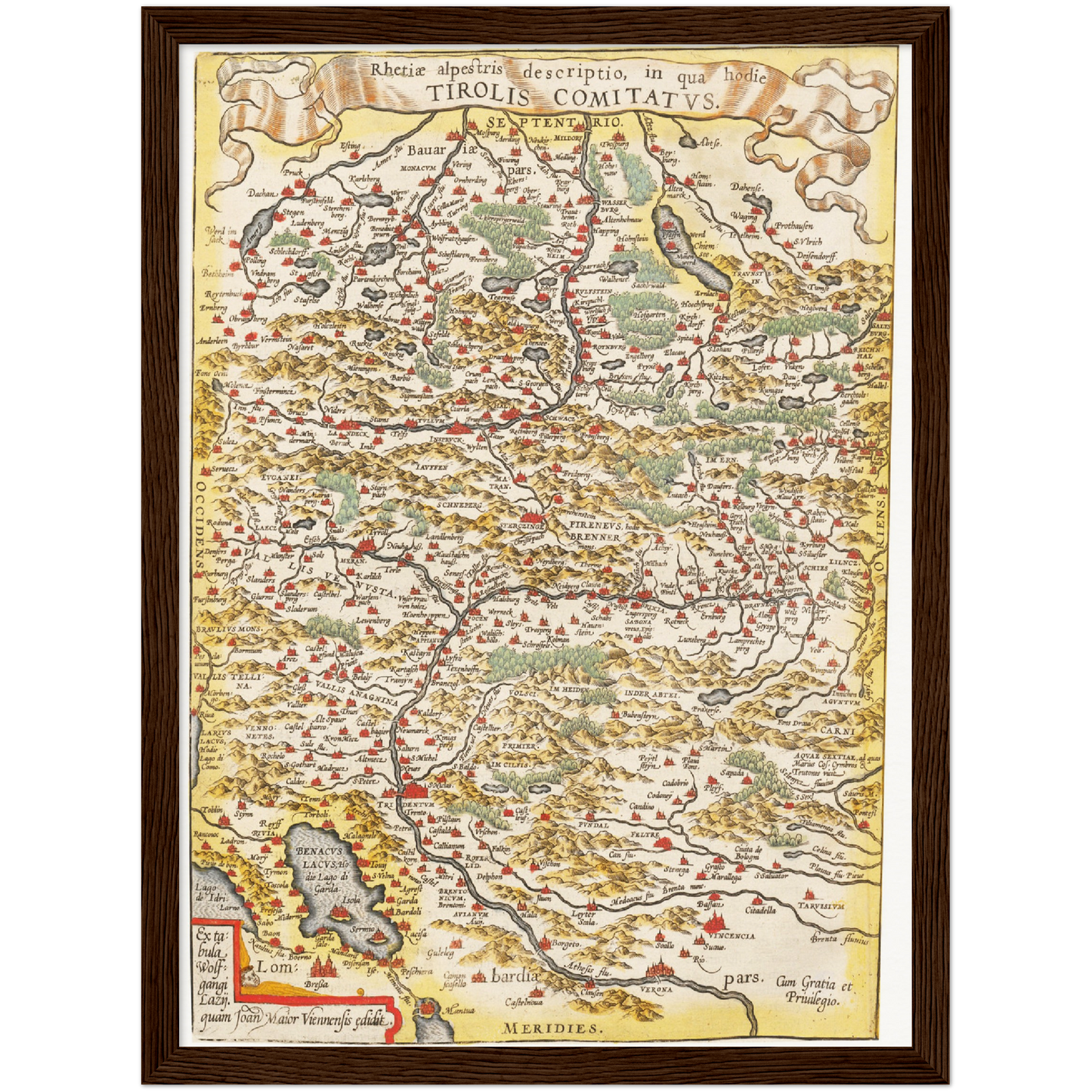 Historical city map  Test product horizontal 3 sizes