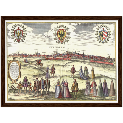 Historical city map  Test product horizontal 3 sizes