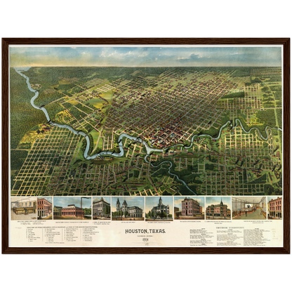 Historical city map  Test product horizontal 3 sizes