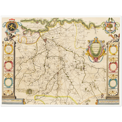 Historical city map  Test product horizontal 3 sizes