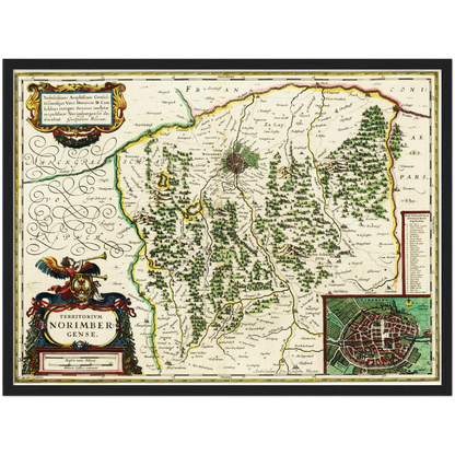 Historical city map  Test product horizontal 3 sizes