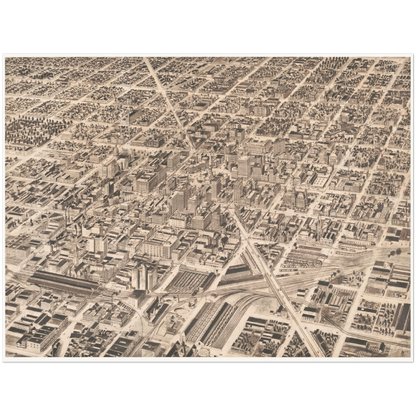 Historical city map  Test product horizontal 3 sizes