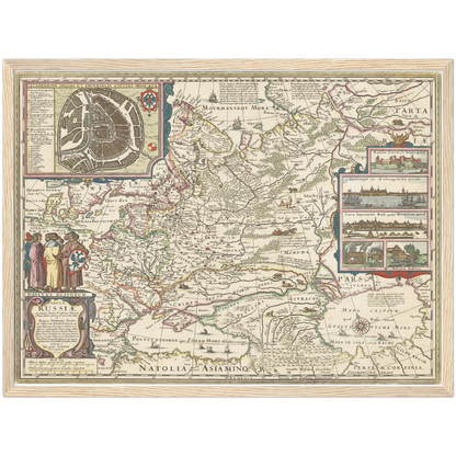 Historical city map  Test product horizontal 3 sizes