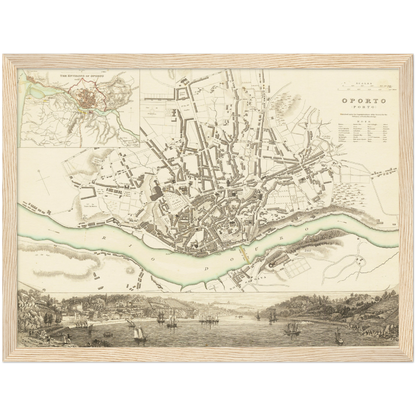 Historical city map  Test product horizontal 3 sizes