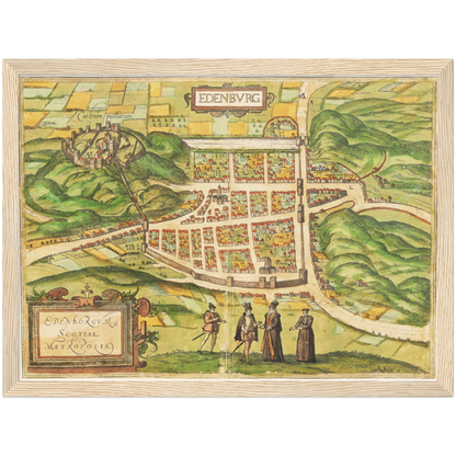 Historischer Stadtansicht Edinburgh um 1580