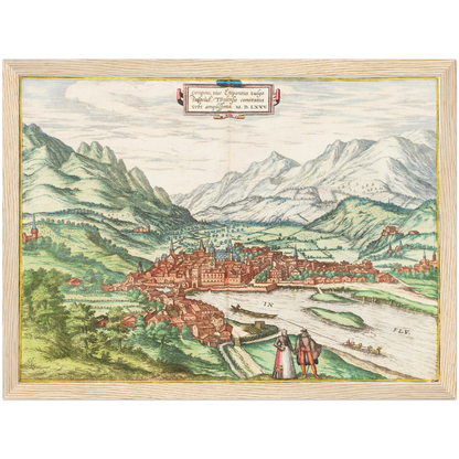 Historical city map  Test product horizontal 3 sizes