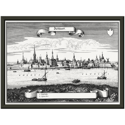 Historical city map  Test product horizontal 3 sizes