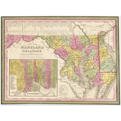 Historical city map  Test product horizontal 3 sizes