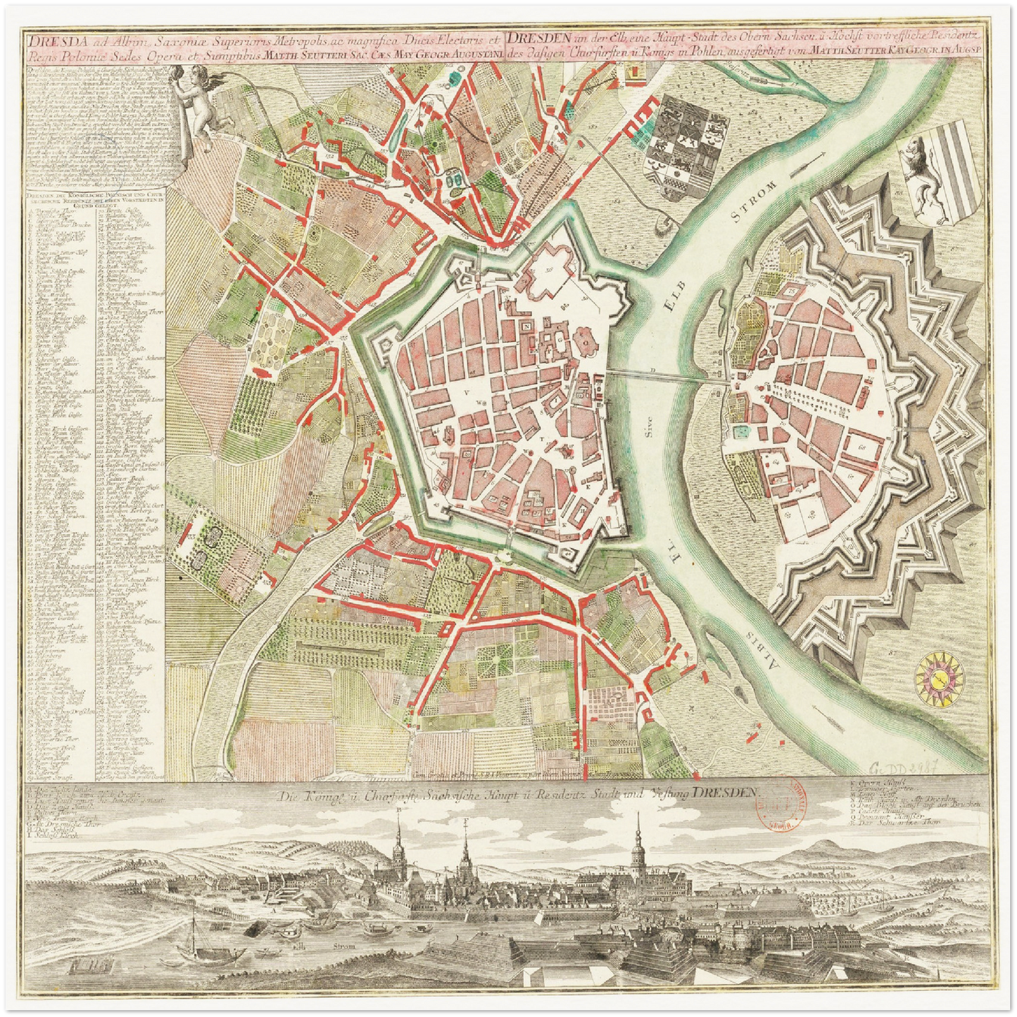 Historical city map  Test product horizontal 3 sizes
