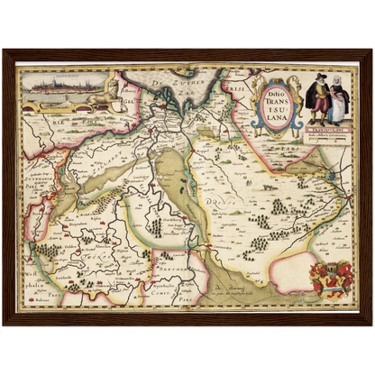 Historical city map  Test product horizontal 3 sizes