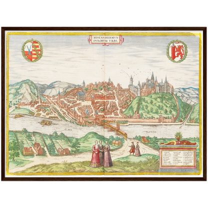 Historical city map  Test product horizontal 3 sizes