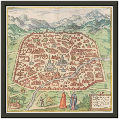 Historical city map  Test product horizontal 3 sizes