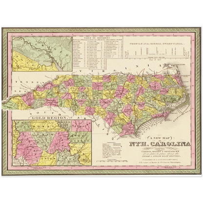 Historical city map  Test product horizontal 3 sizes