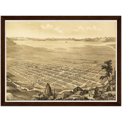Historical city map  Test product horizontal 3 sizes