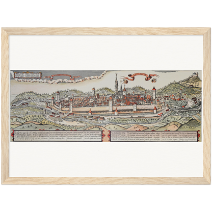 Historical city map  Test product horizontal 3 sizes