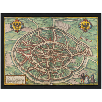 Historical city map  Test product horizontal 3 sizes