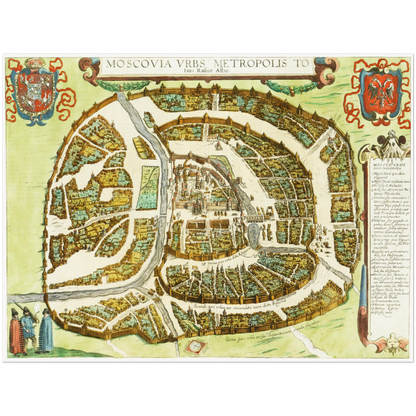 Historical city map  Test product horizontal 3 sizes