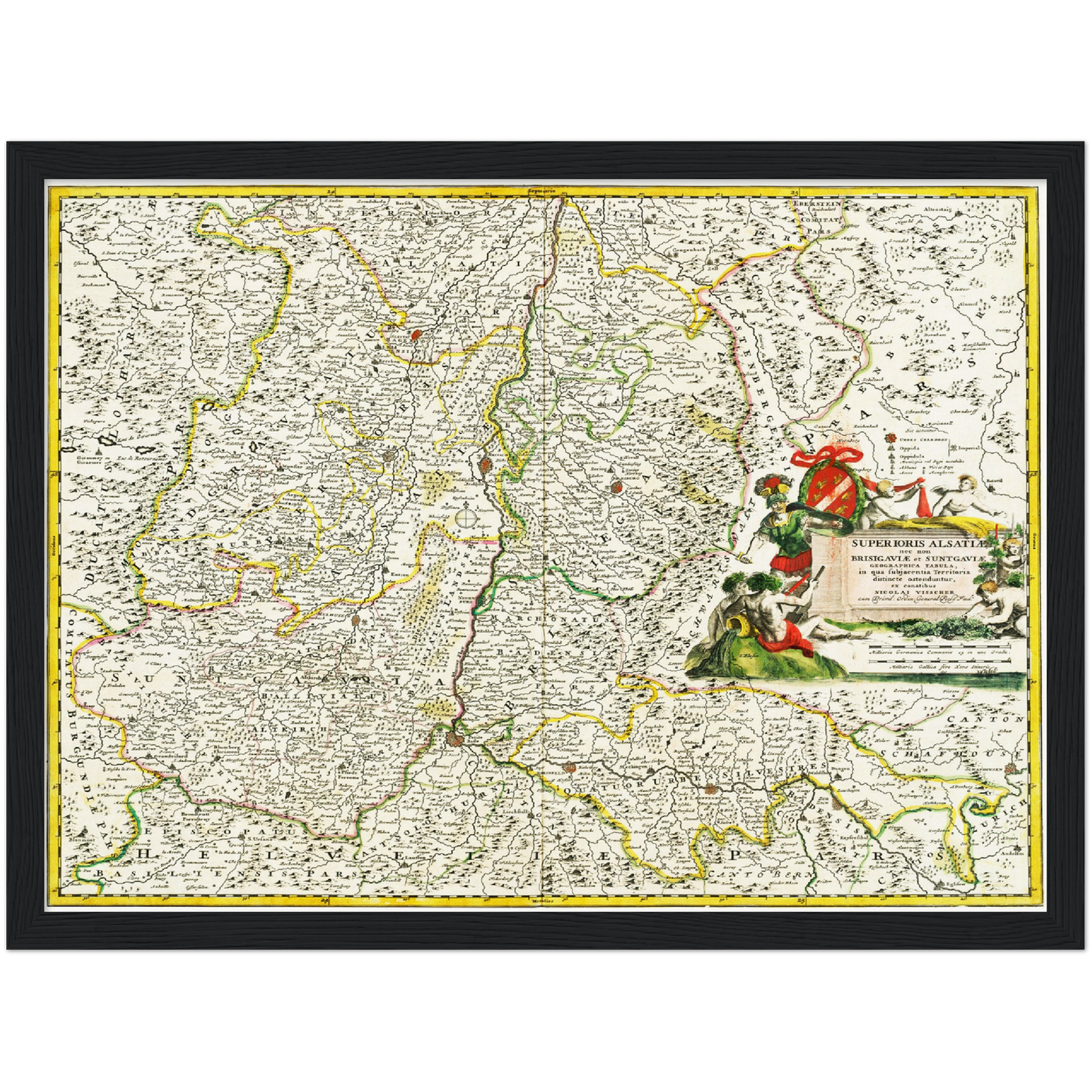 Historical city map  Test product horizontal 3 sizes