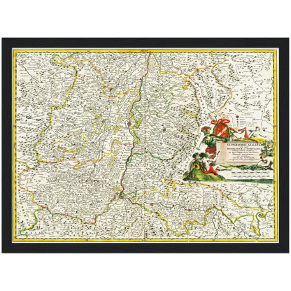 Historical city map  Test product horizontal 3 sizes