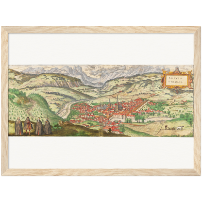 Historical city map  Test product horizontal 3 sizes