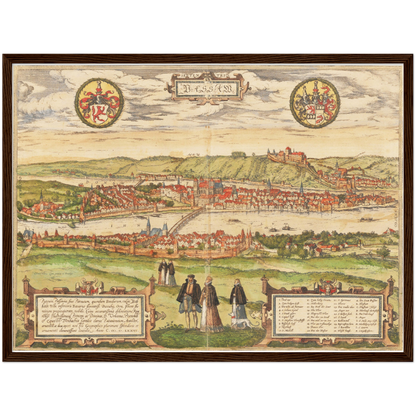 Historical city map  Test product horizontal 3 sizes