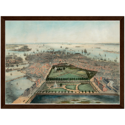 Historical city map  Test product horizontal 3 sizes