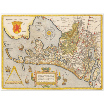 Historical city map  Test product horizontal 3 sizes