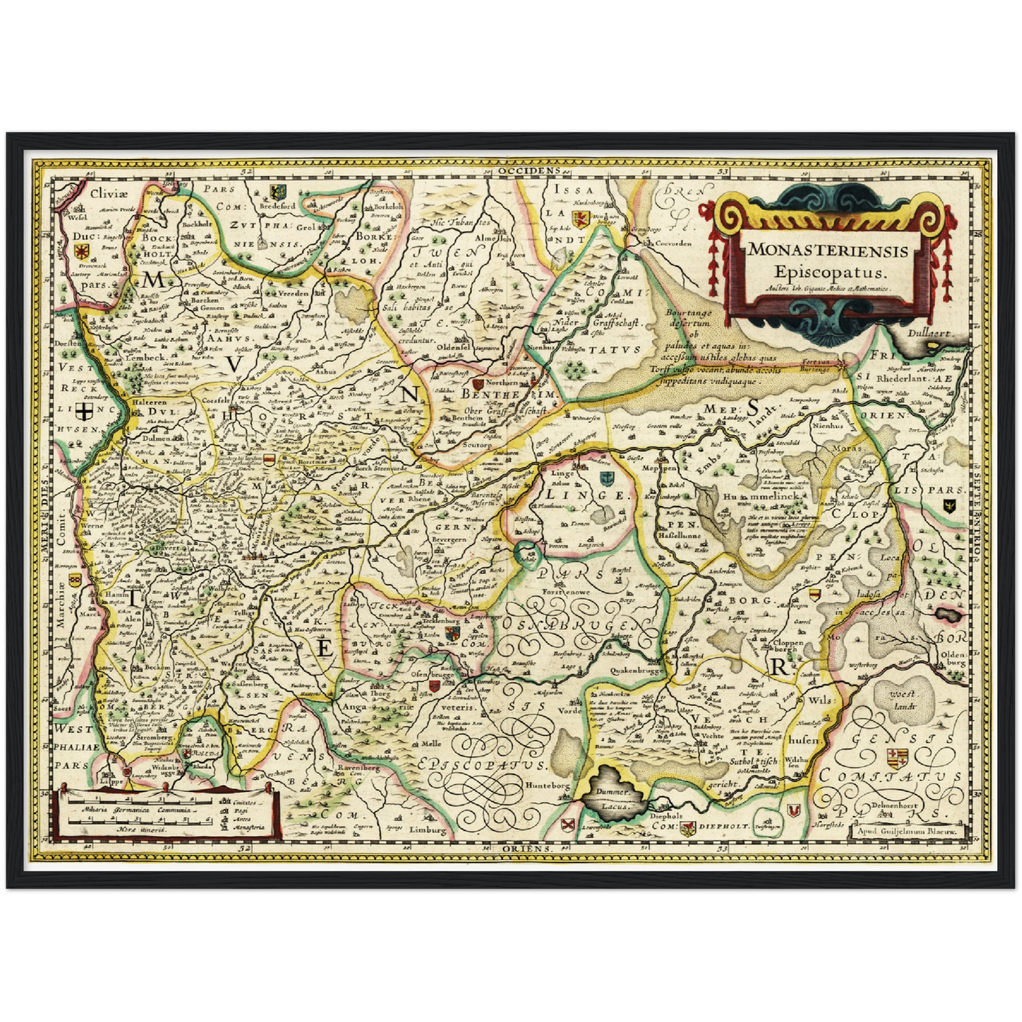 Historical city map  Test product horizontal 3 sizes