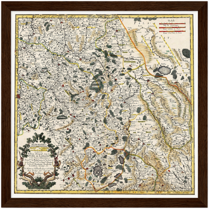 Historical city map  Test product horizontal 3 sizes