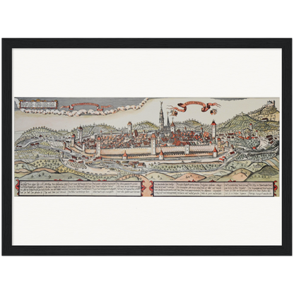 Historical city map  Test product horizontal 3 sizes