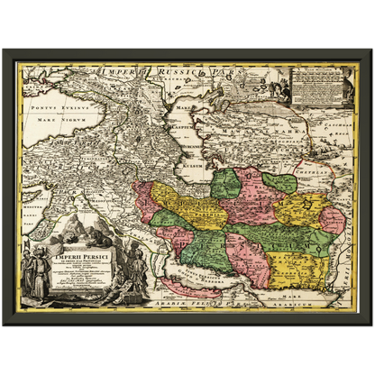 Historical city map  Test product horizontal 3 sizes