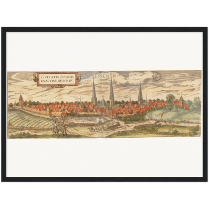 Historical city map  Test product horizontal 3 sizes