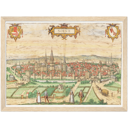 Historical city map  Test product horizontal 3 sizes