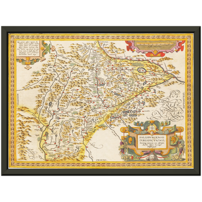 Historical city map  Test product horizontal 3 sizes