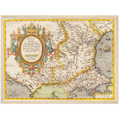 Historical city map  Test product horizontal 3 sizes