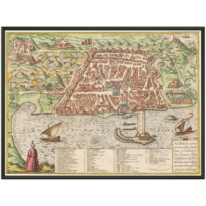 Historical city map  Test product horizontal 3 sizes