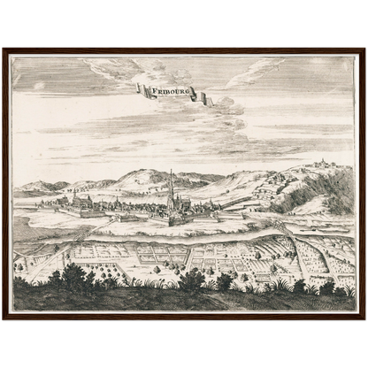 Historical city map  Test product horizontal 3 sizes