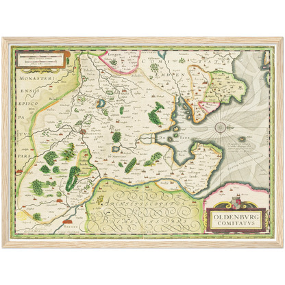 Historical city map  Test product horizontal 3 sizes