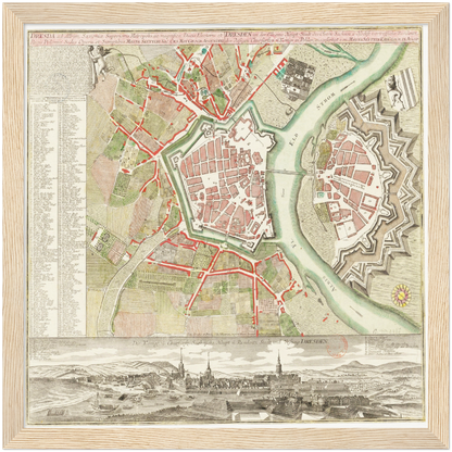 Historical city map  Test product horizontal 3 sizes