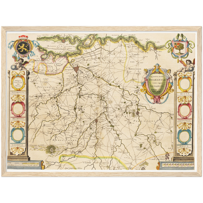 Historical city map  Test product horizontal 3 sizes