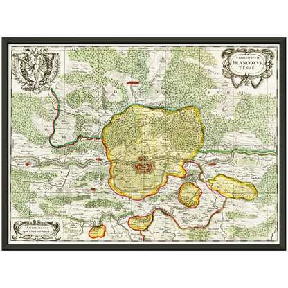 Historical city map  Test product horizontal 3 sizes