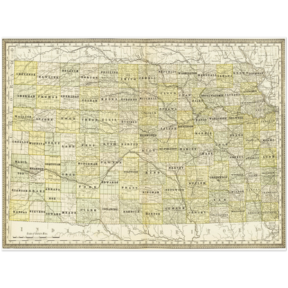 Historical city map  Test product horizontal 3 sizes