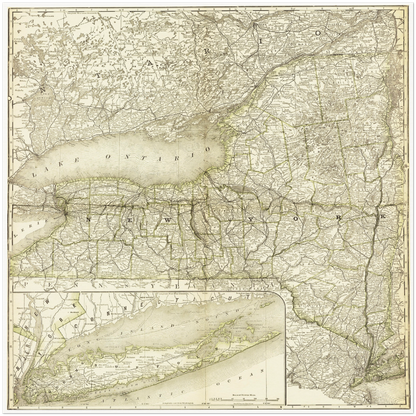 Historical city map  Test product horizontal 3 sizes