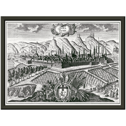 Historical city map  Test product horizontal 3 sizes