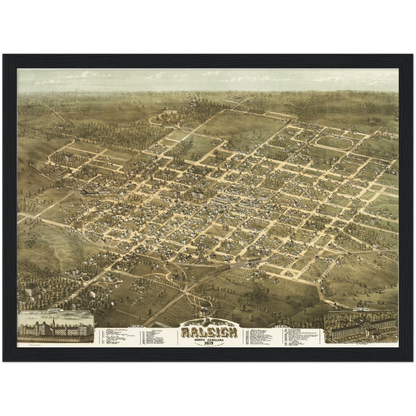 Historical city map  Test product horizontal 3 sizes